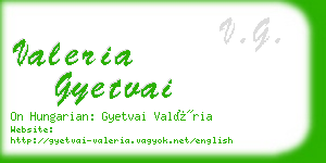 valeria gyetvai business card